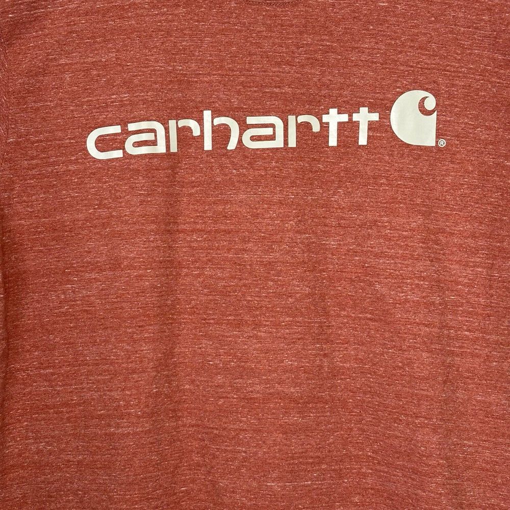 Carhartt Men's Loose Fit Heavyweight Graphic T-Shirt Terracotta Heather Orange - Picture 2 of 8